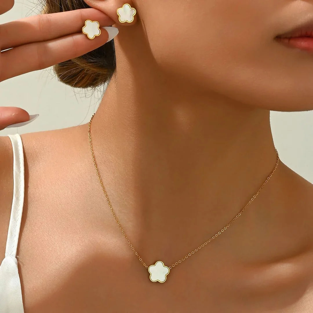 Dublin Clover Set Necklace & Earrings