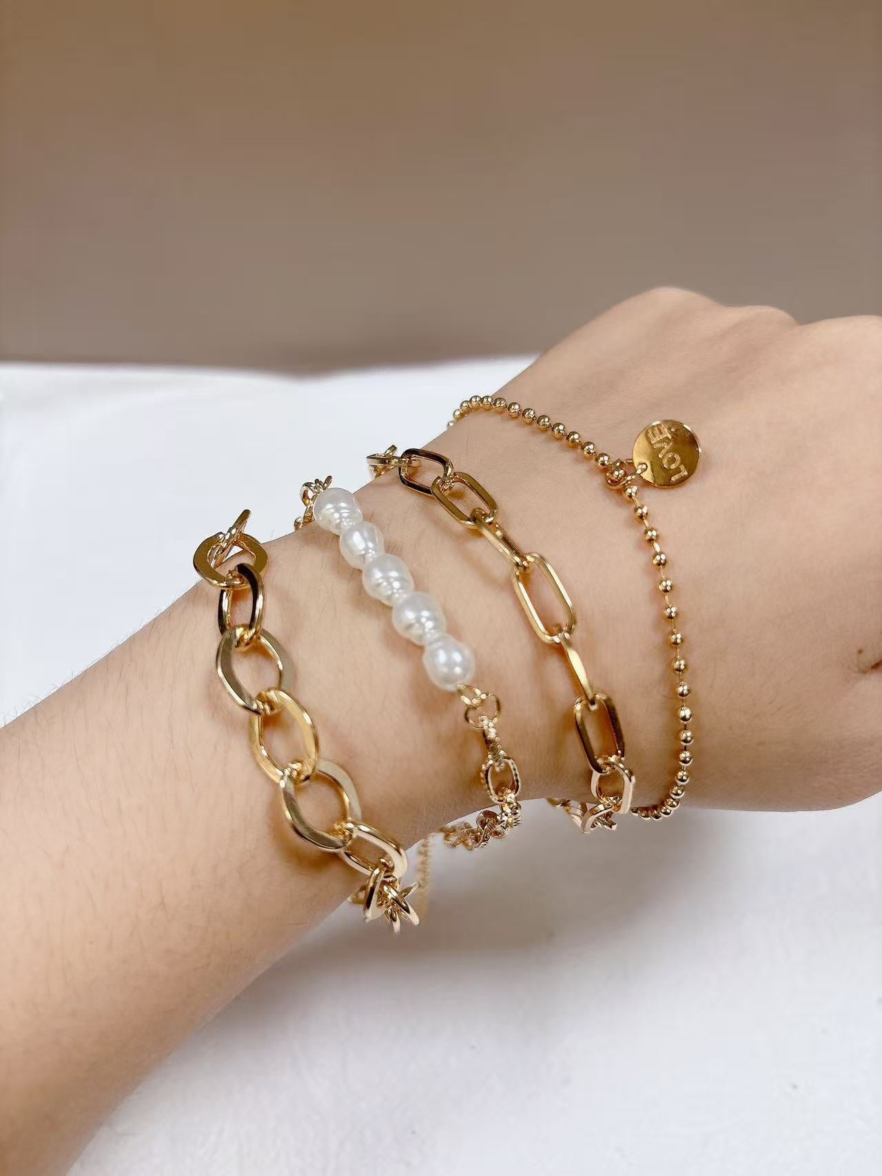Athens Multilayer Bracelet Pearls