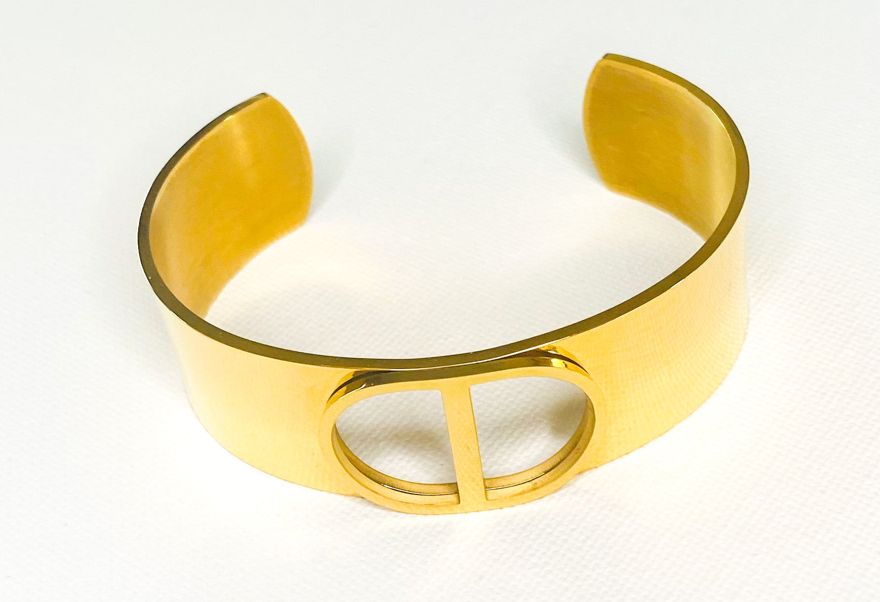 Pulsera Roma CC bañada en oro