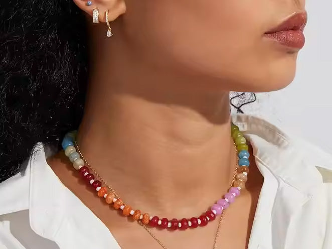 Ibiza Rainbow Choker Necklace