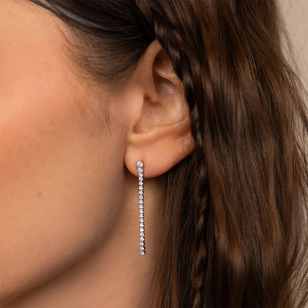 New York Diamond Raindrop Earrings