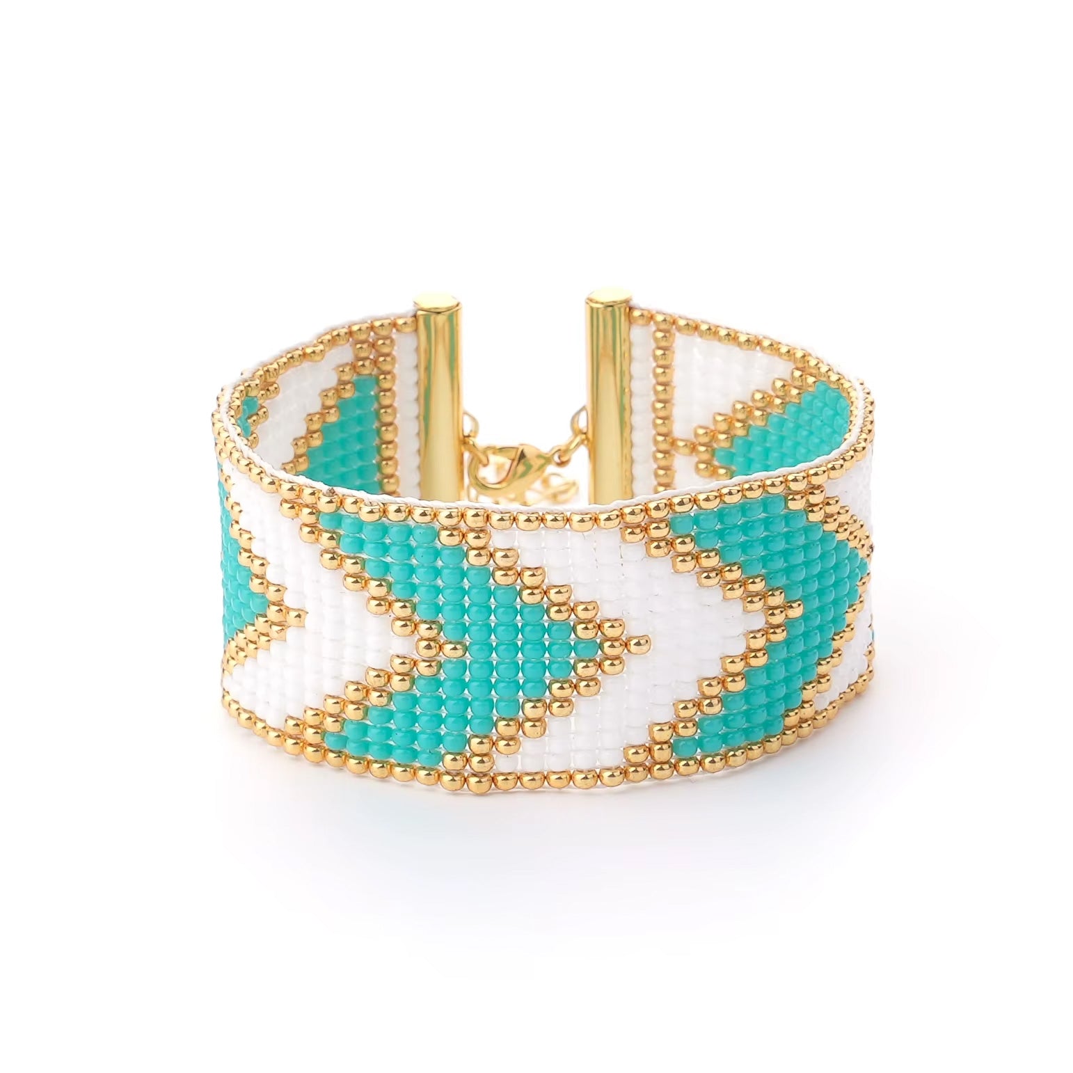 Tokyo Miyuki Bracelet Multicolor aqua white