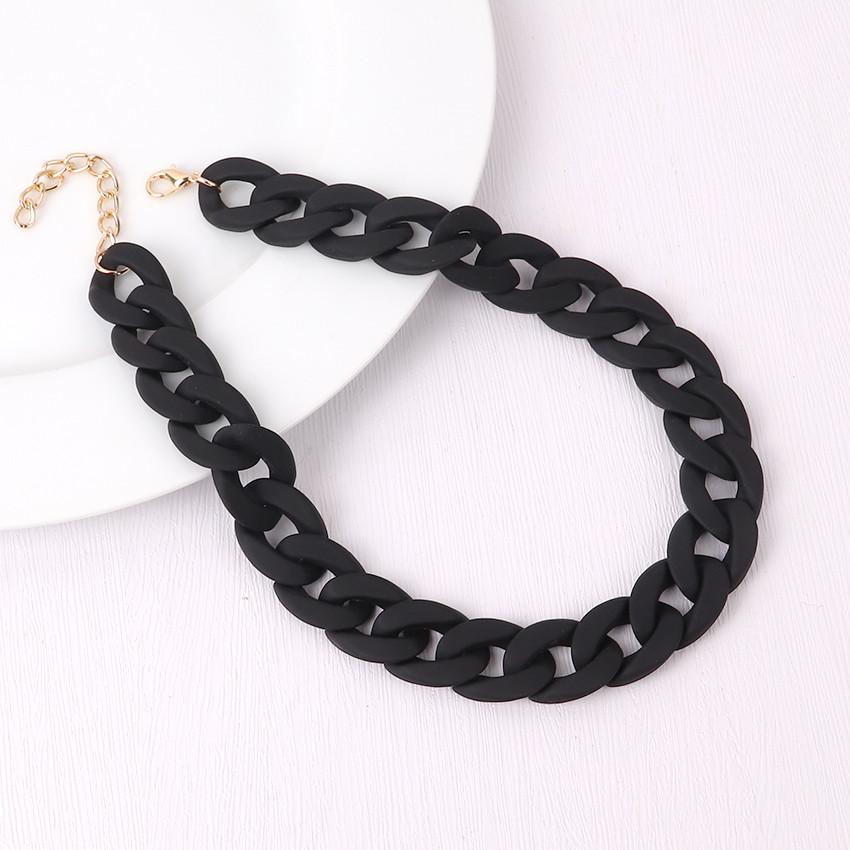 Firenze Vintage Chain Black Necklace