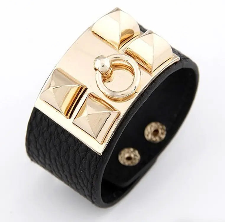 London Punk Bracelet Black Rockabilly
