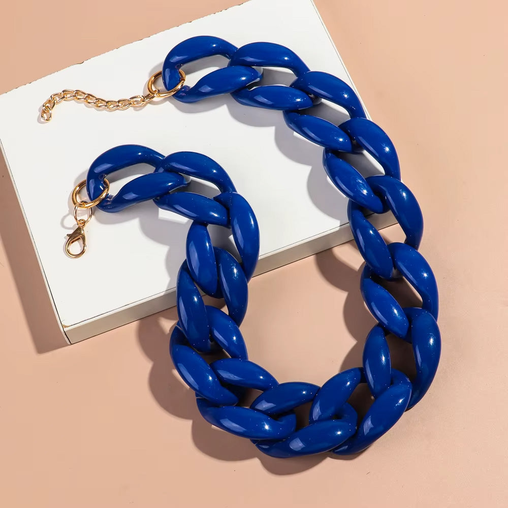Collier bleu vintage Milano