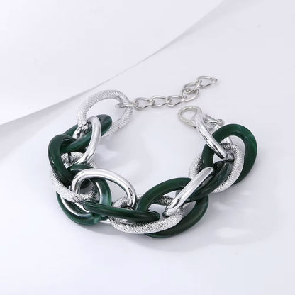 Milano Multilayered chain Bracelet  Green