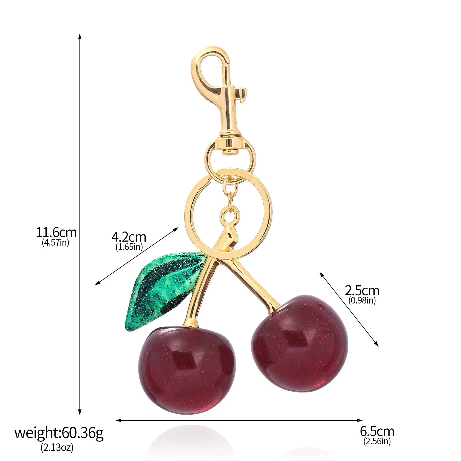 Colgante para bolso Sevilla Cherry Red