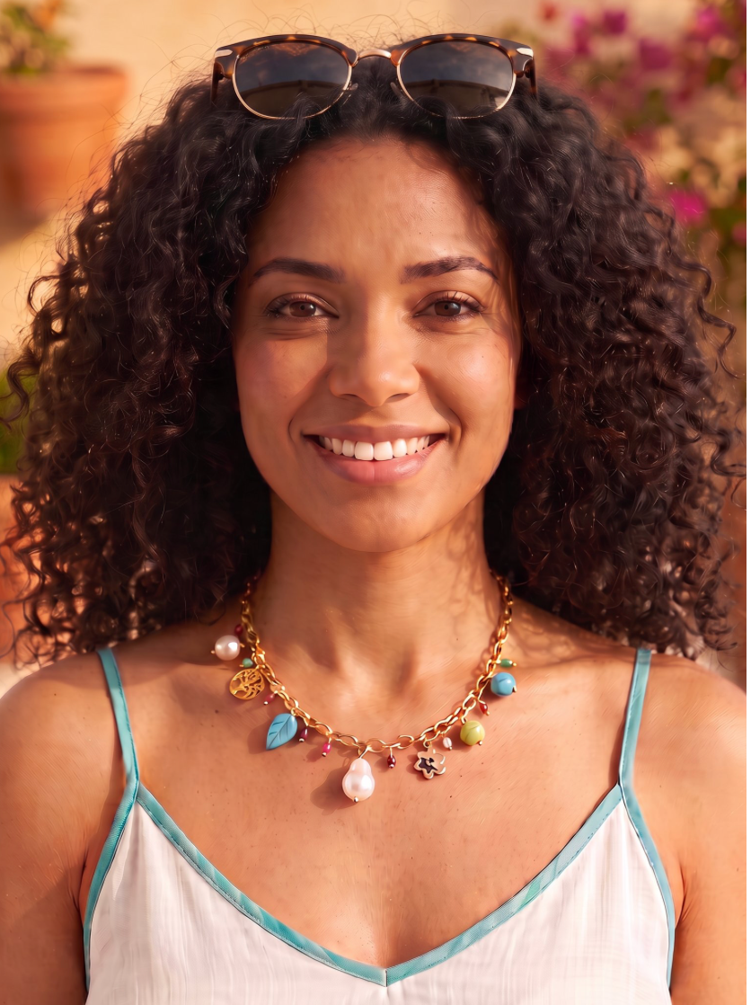 Ensemble collier et boucles d&