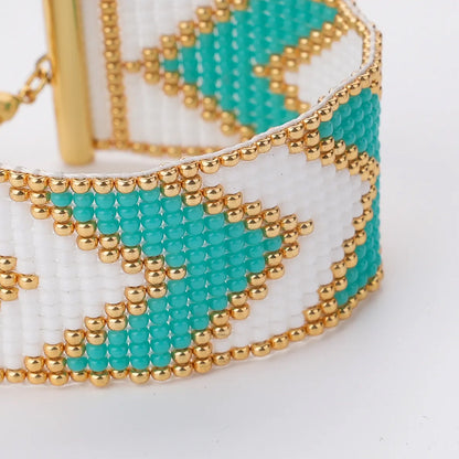 Tokyo Miyuki Bracelet Multicolor aqua white