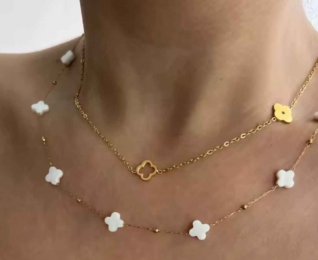 Dublin Clover Double Layer Necklace