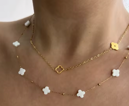Dublin Clover Double Layer Necklace