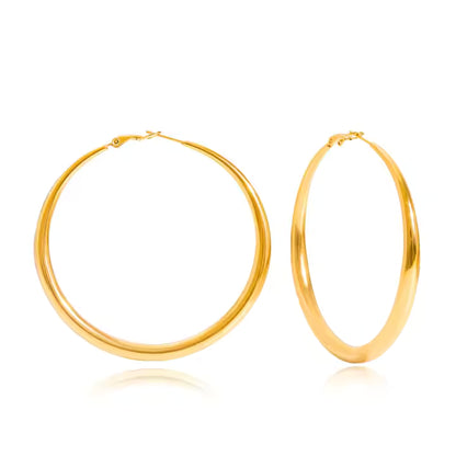 Roma 14K Gold Plated Loop Earrings