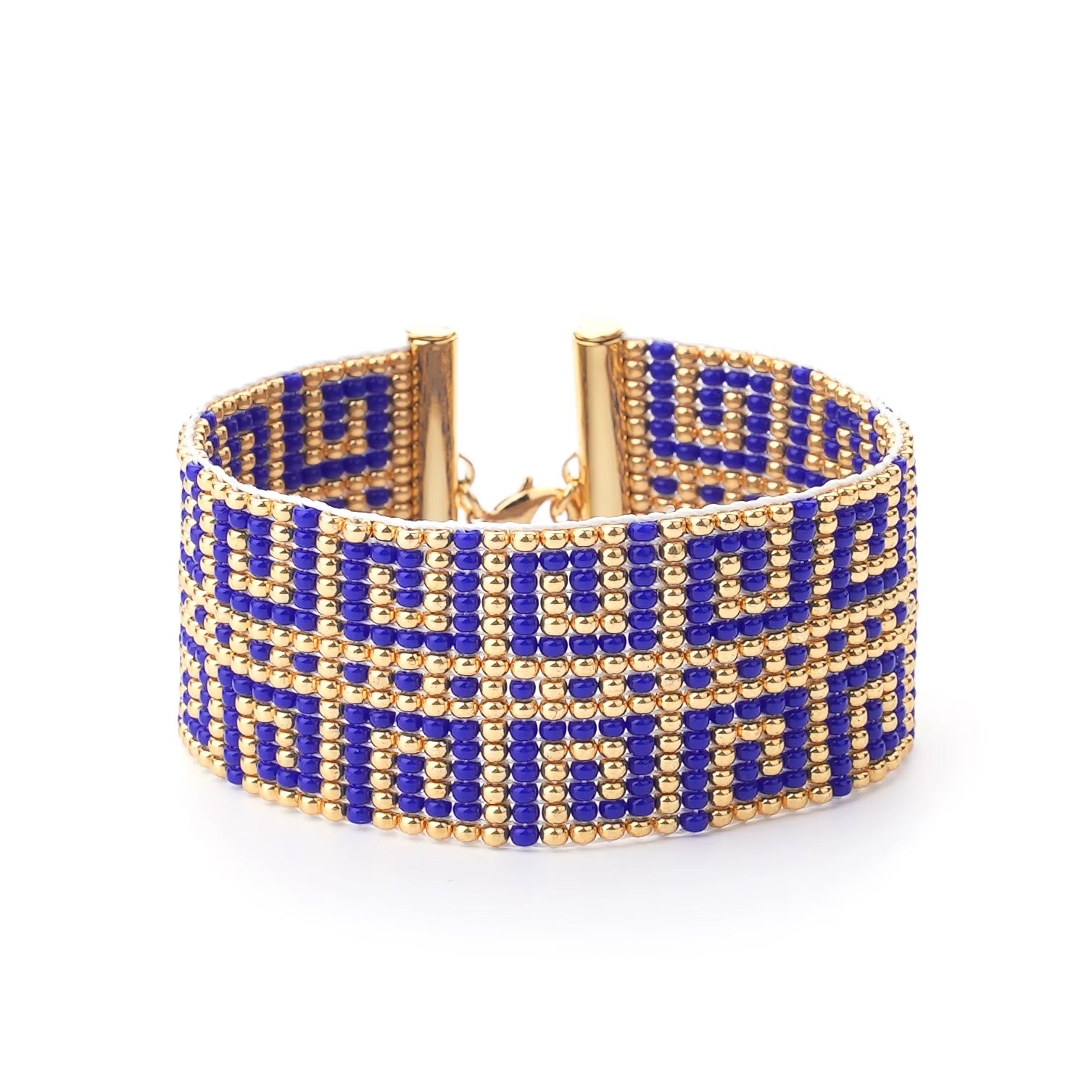 Bracelet Tokyo Miyuki multicolore bleu marine doré