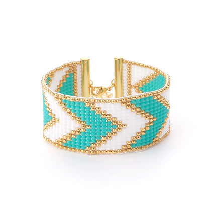 Tokyo Miyuki Bracelet Multicolor aqua white